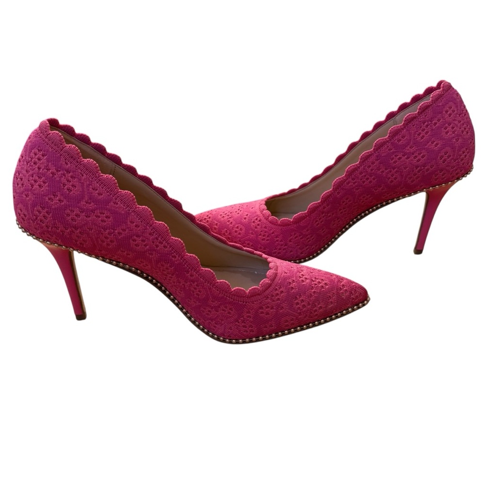 Coach Waverly Pink and Orange Stiletto Heels - Picture 5 of 8